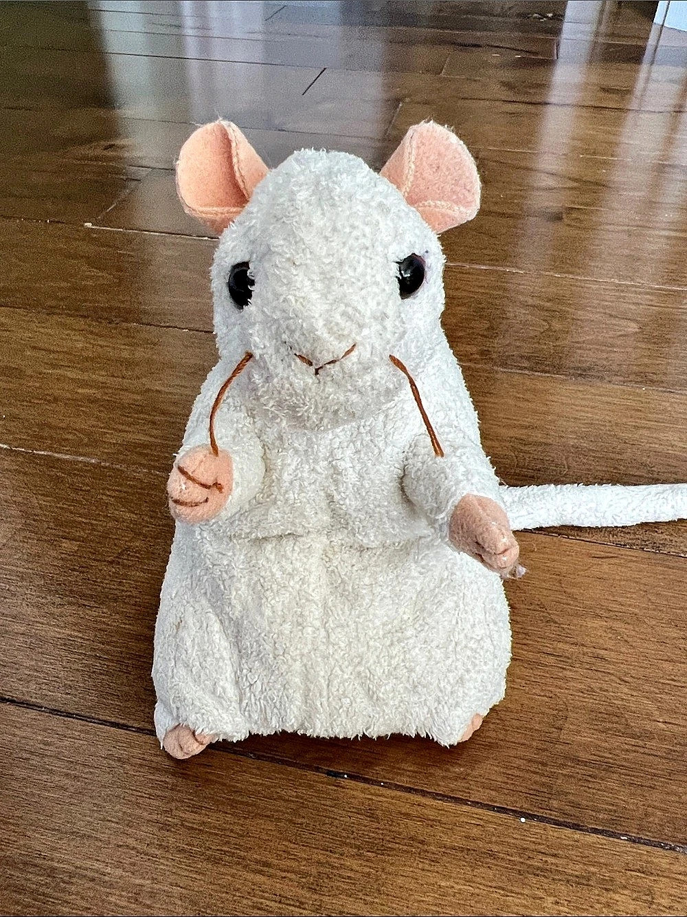 ✨3/20$ TY Cheezer™ Plush Mouse White Pink 2000